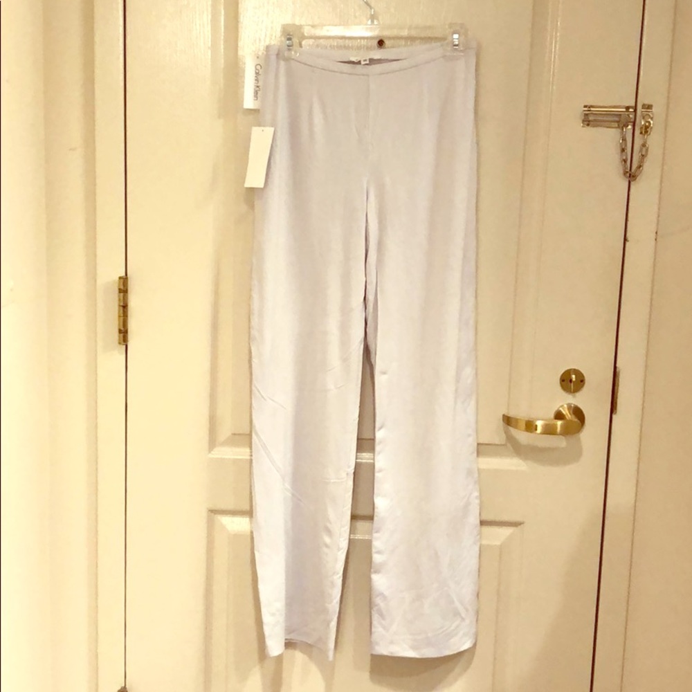 Calvin Klein light grey jersey pants XS NWT